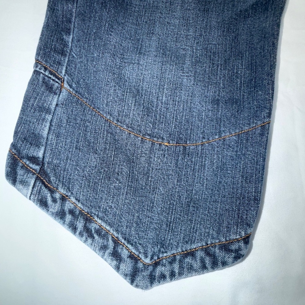 Iceberg Icejeans Capri Denim Pants Womens 28 Blue Made in Italy Pointed Hem - Picture 10 of 10